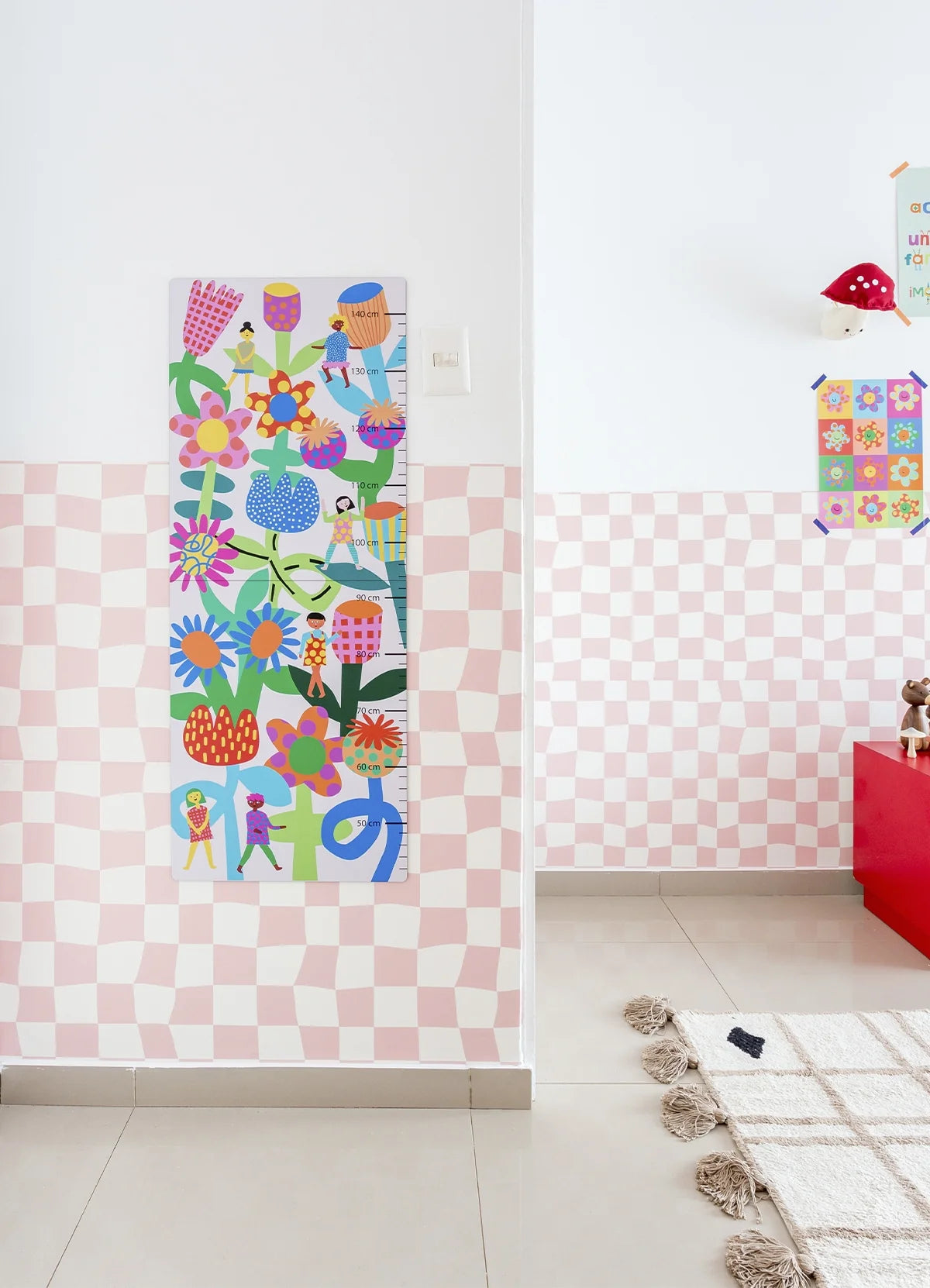 Kids' Wallpaper - Pink Chess