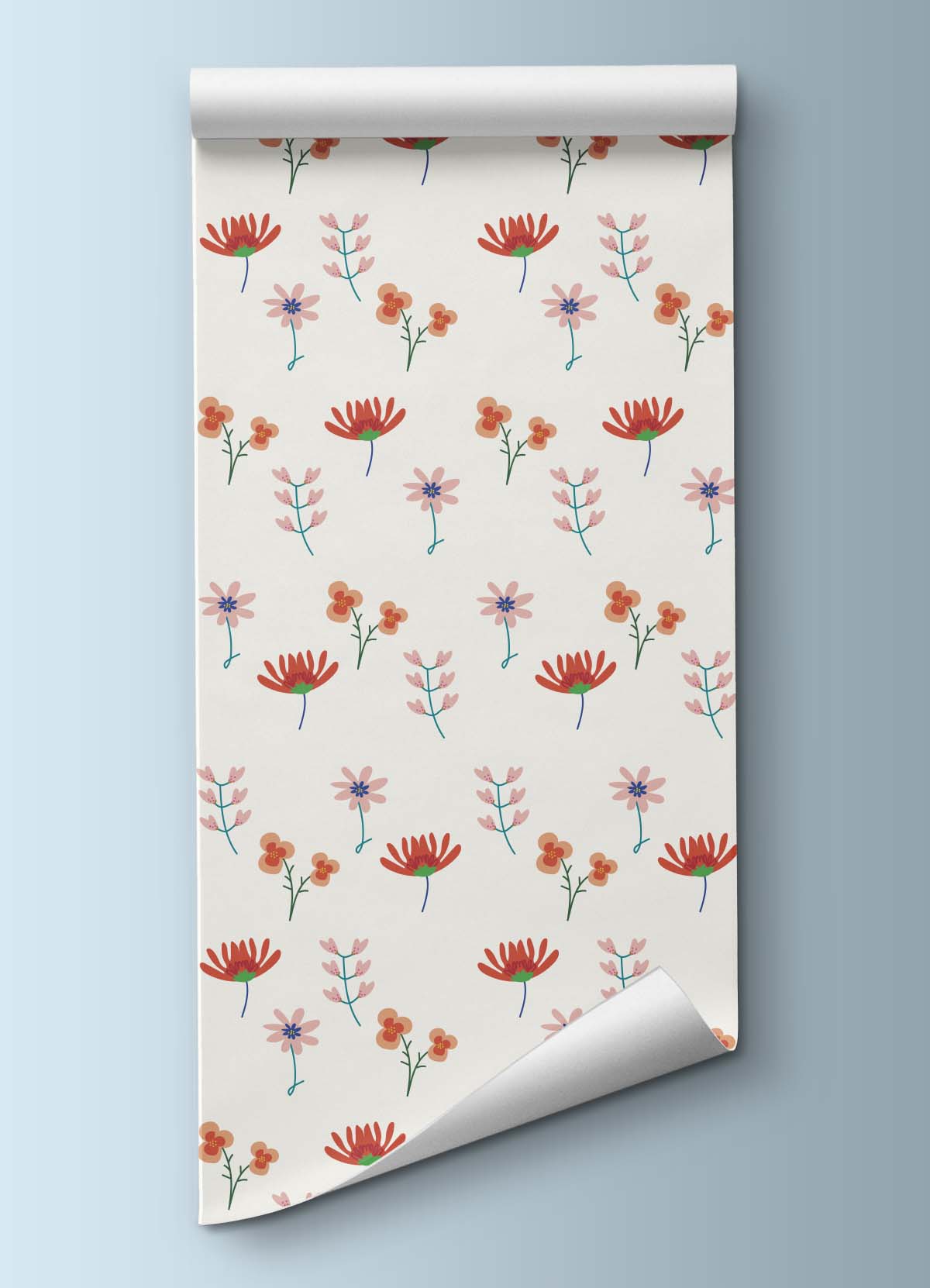 Papel de Parede Infantil - Flores no Jardim - MOOUI BRASIL SL