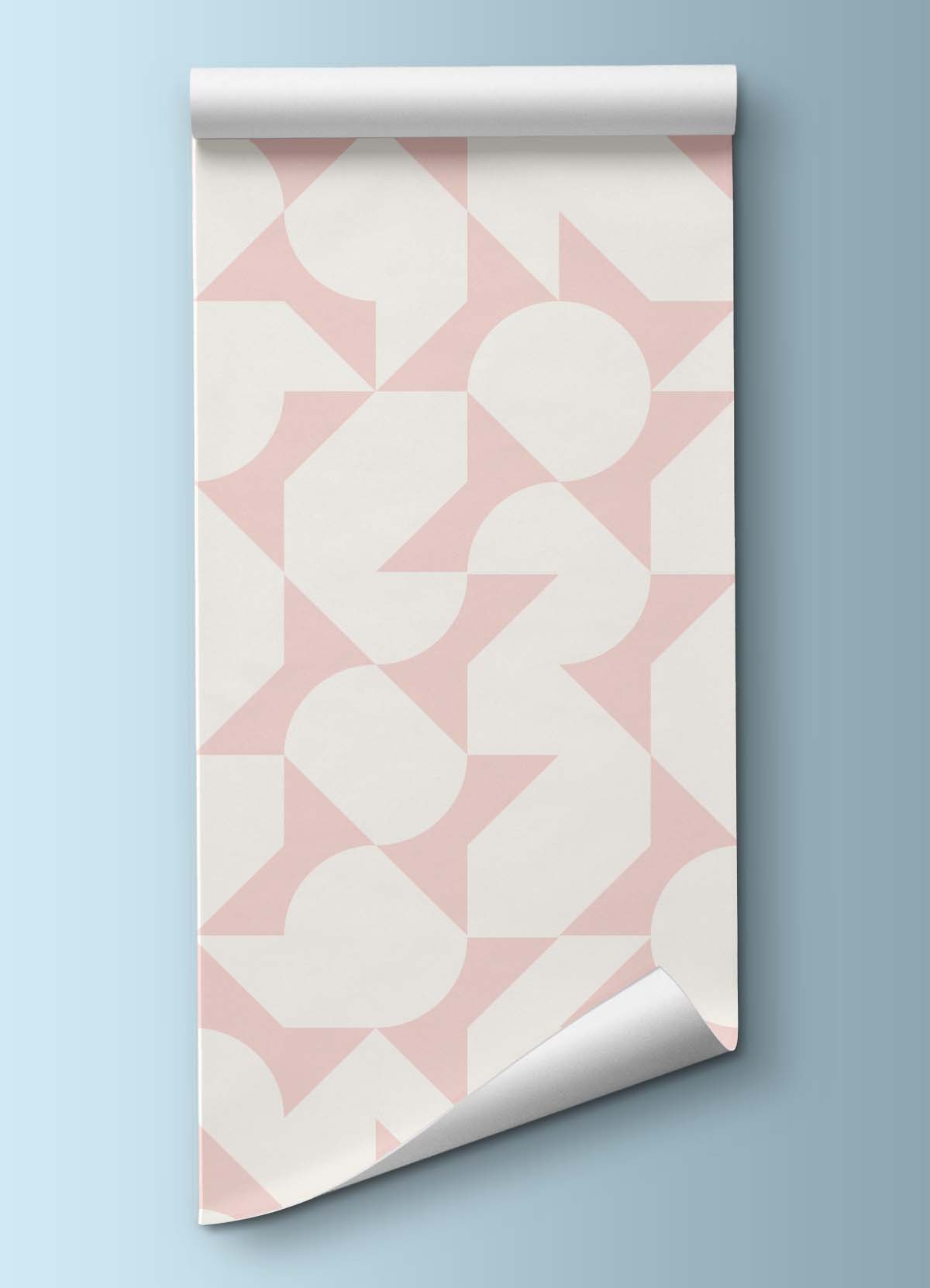 Papel de Parede Infantil - Ladrilho Rosa - MOOUI BRASIL SL