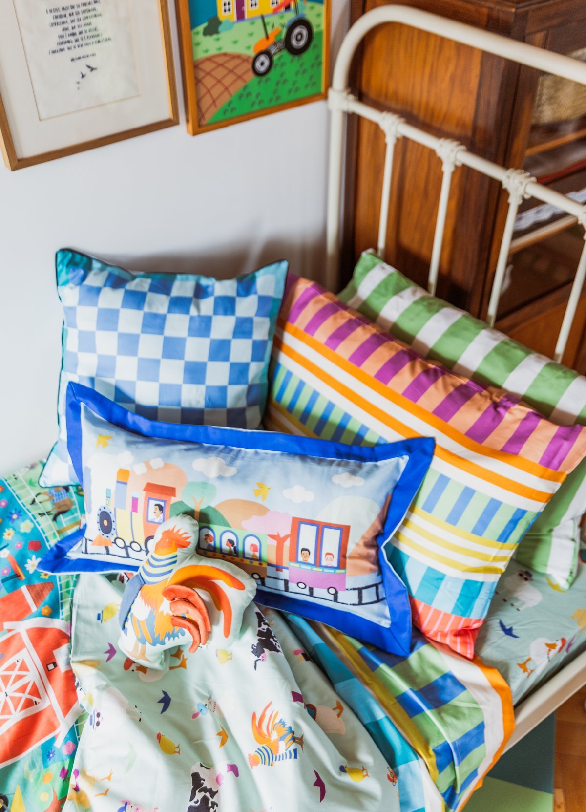 Pillowcase - Grassy Stripes - MOOUI Barcelona