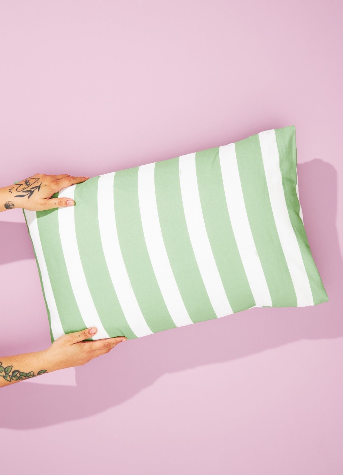 Pillowcase - Grassy Stripes - MOOUI Barcelona