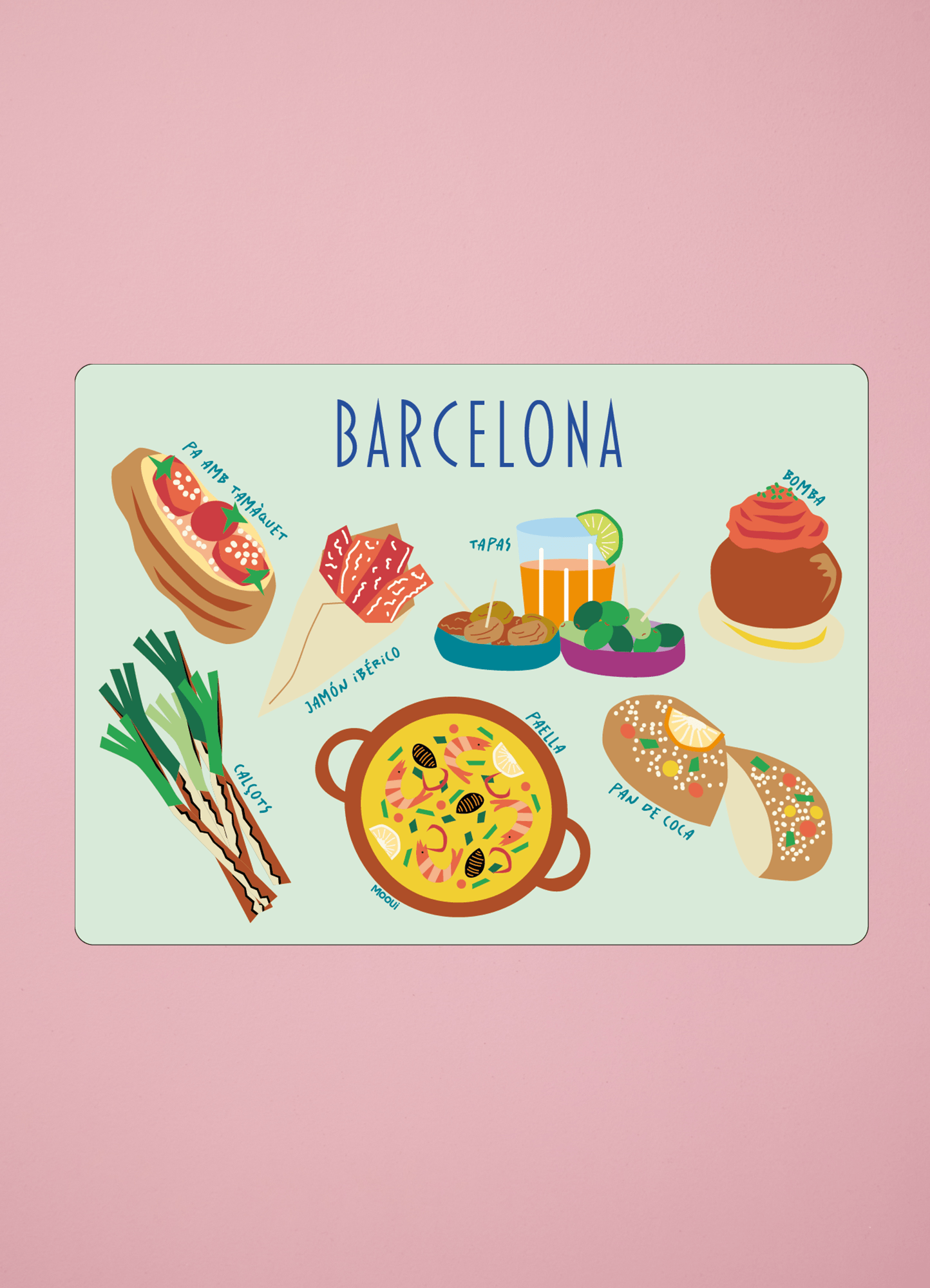 Placemat - Barcelona Tapas - MOOUI Barcelona