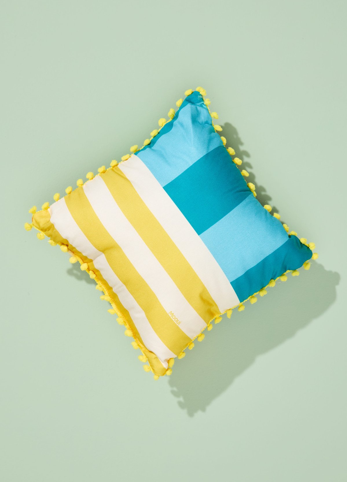 Pompom Cushion - Patchwork Quilt - MOOUI Barcelona