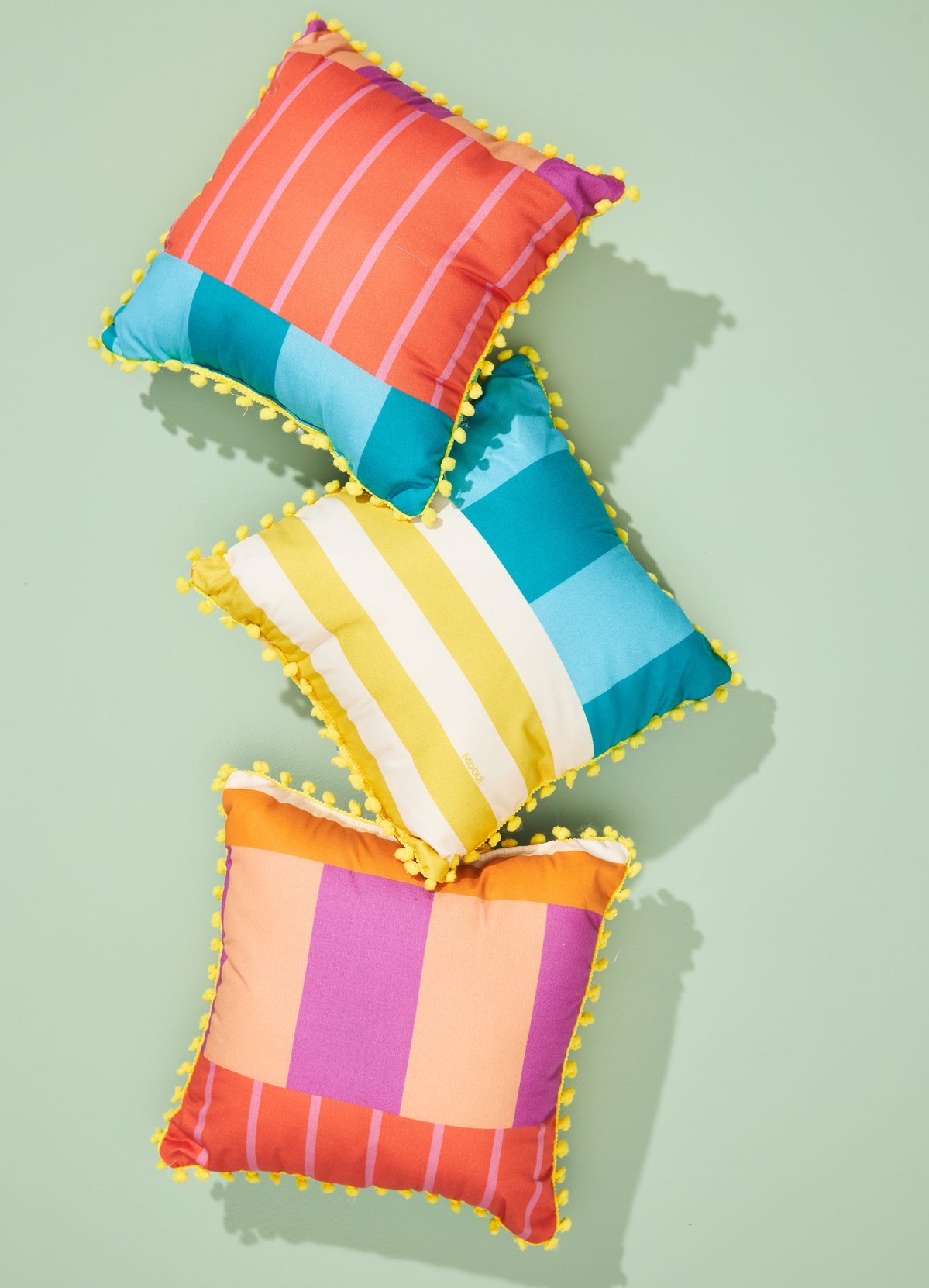 Pompom Cushion - Patchwork Quilt - MOOUI Barcelona