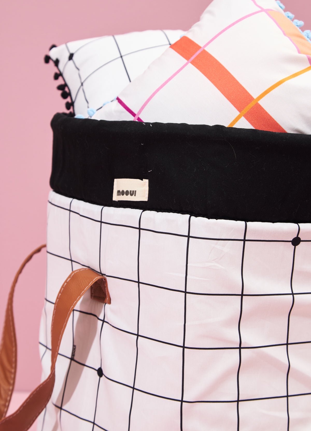 Storage Basket - B&W Dot Grid - MOOUI Barcelona
