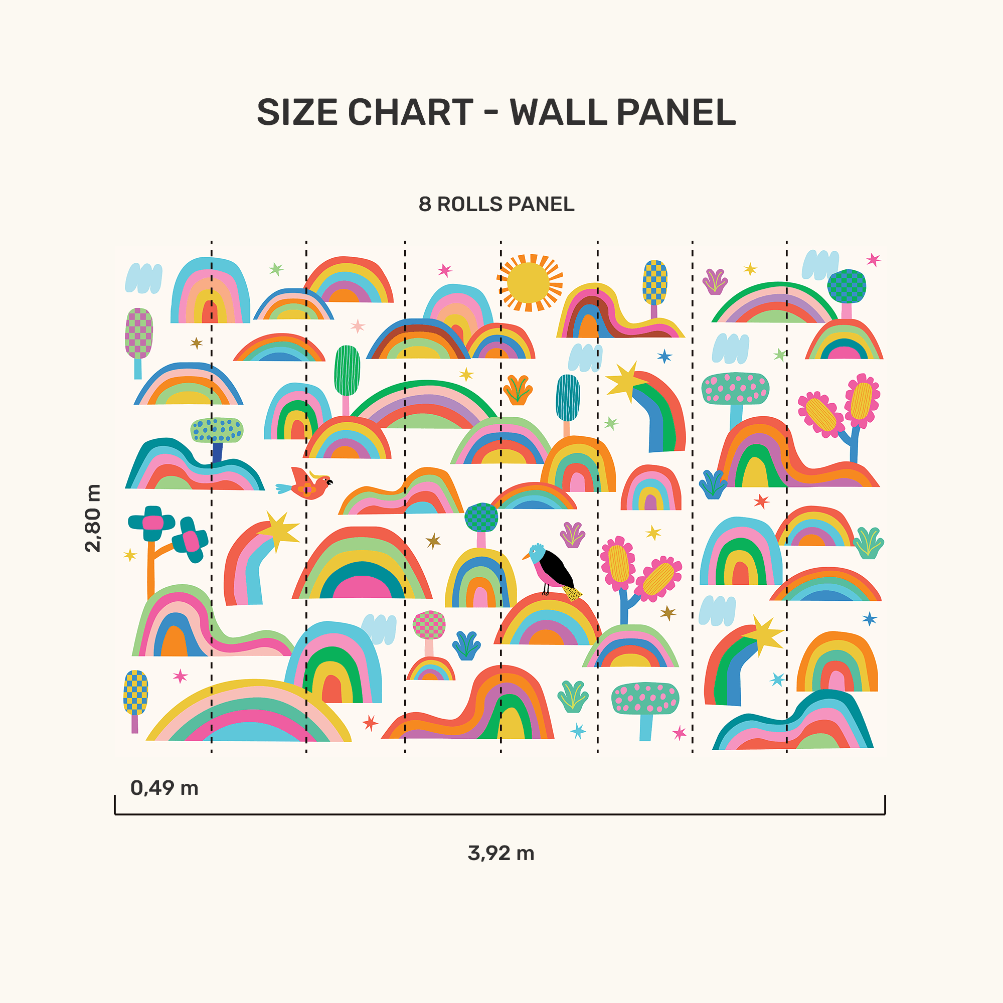 Wall Panel - Fantastic Rainbow - MOOUI Barcelona