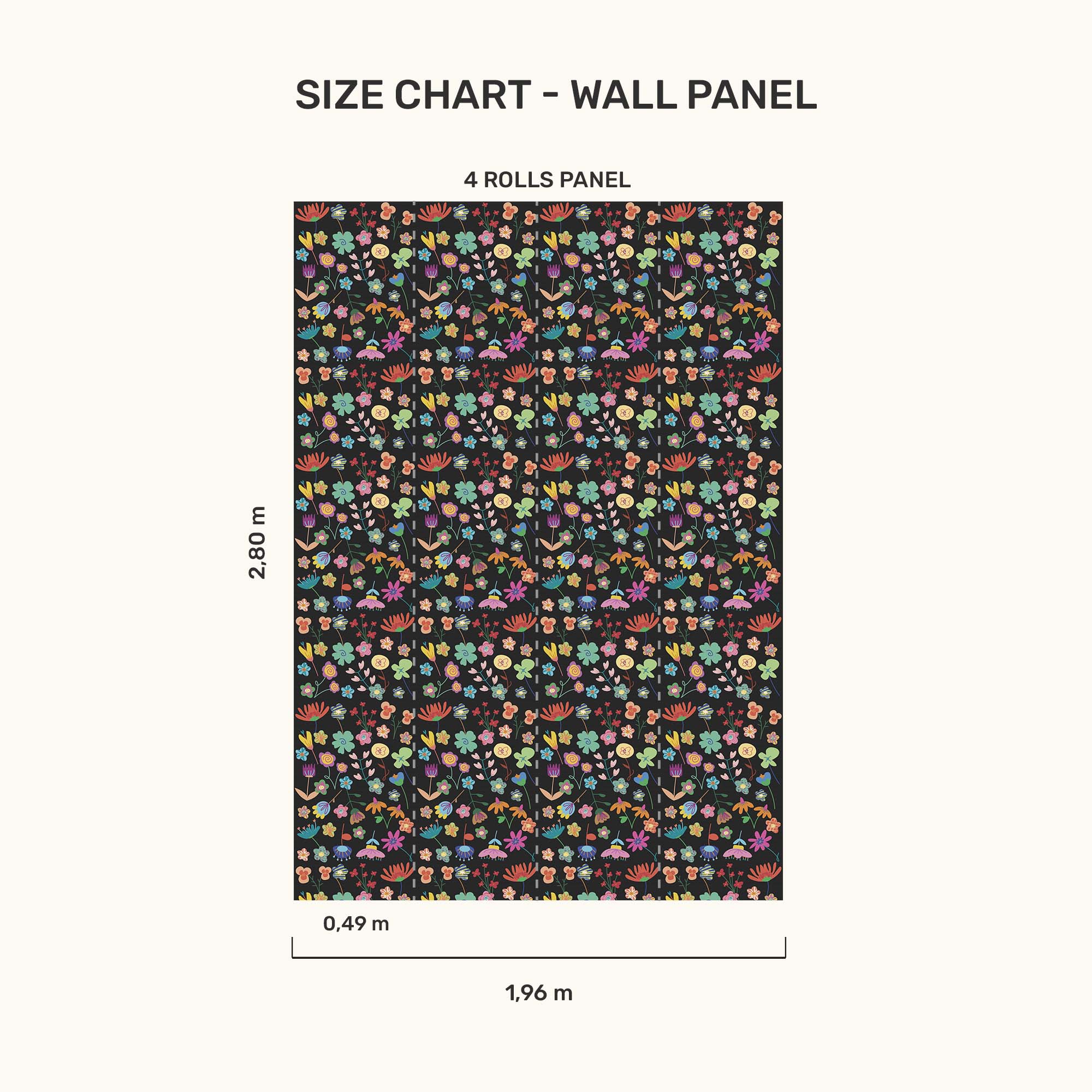 Wall Panel - Midnight Bloom - MOOUI Barcelona