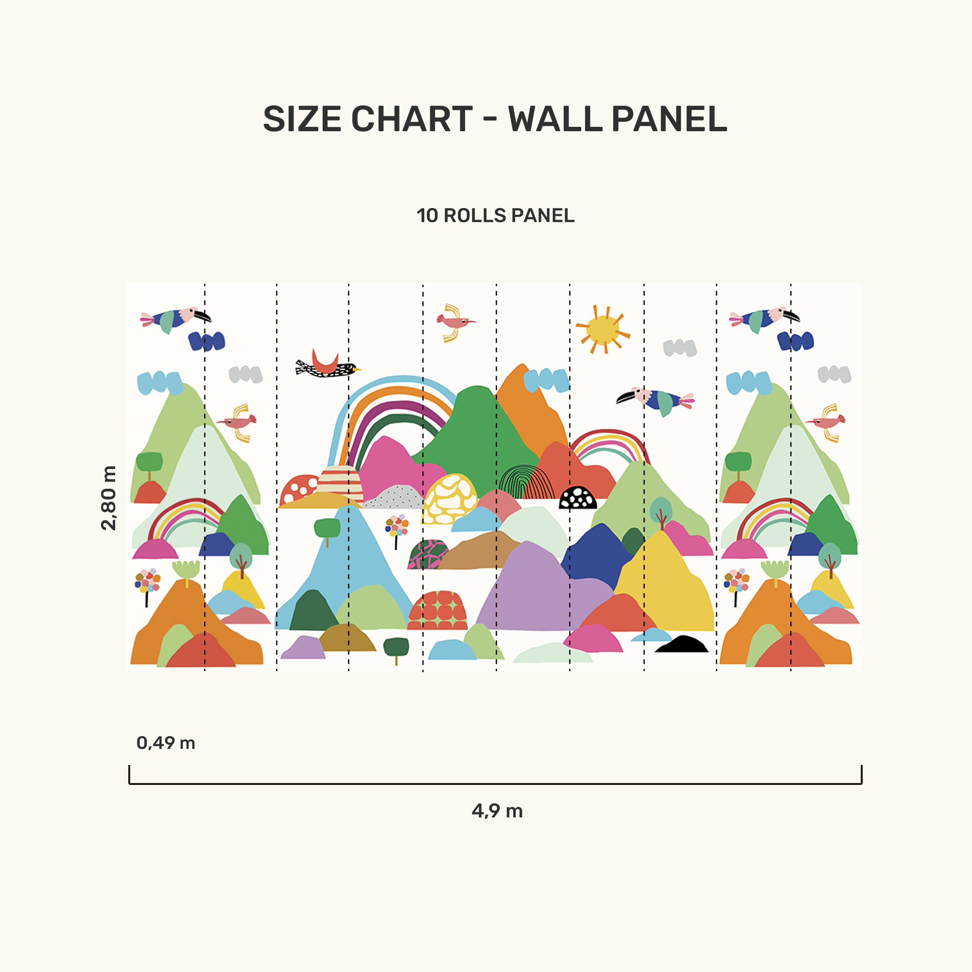 Wall Panel - Mountain Range - MOOUI Barcelona