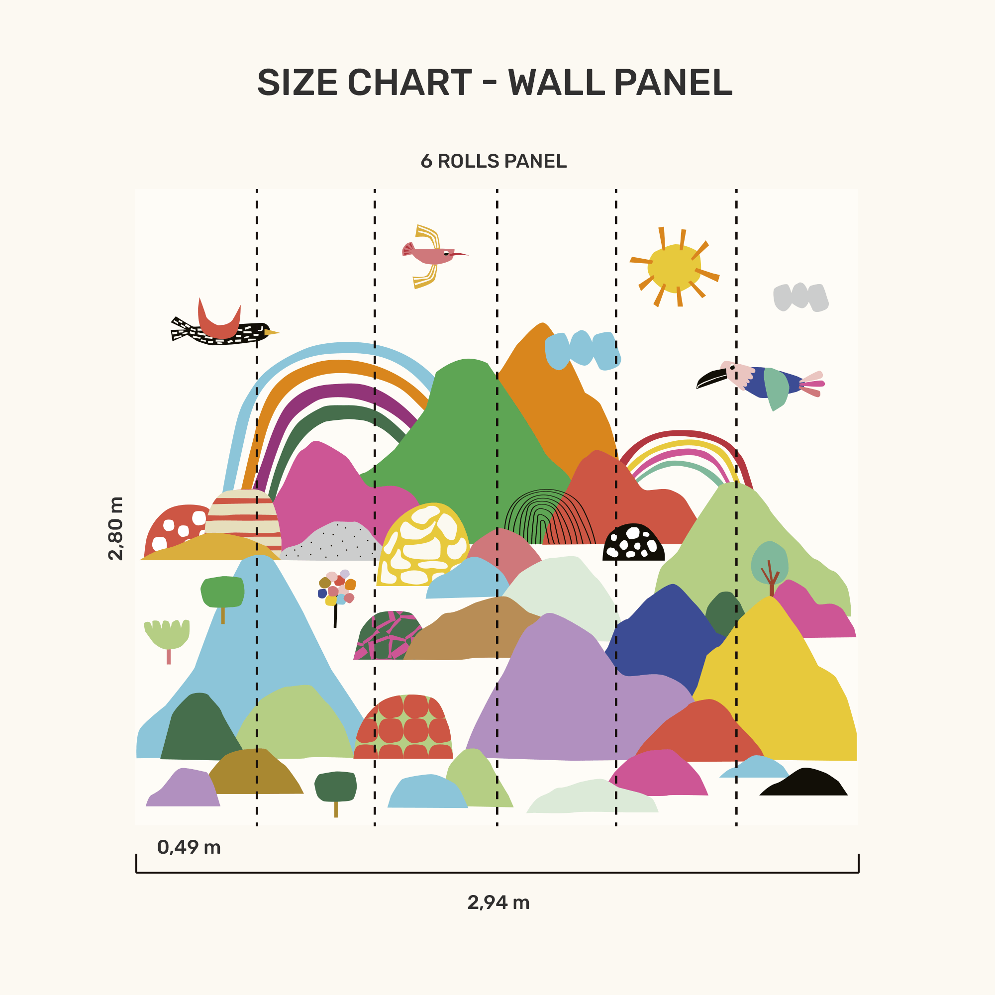 Wall Panel - Mountain Range - MOOUI Barcelona