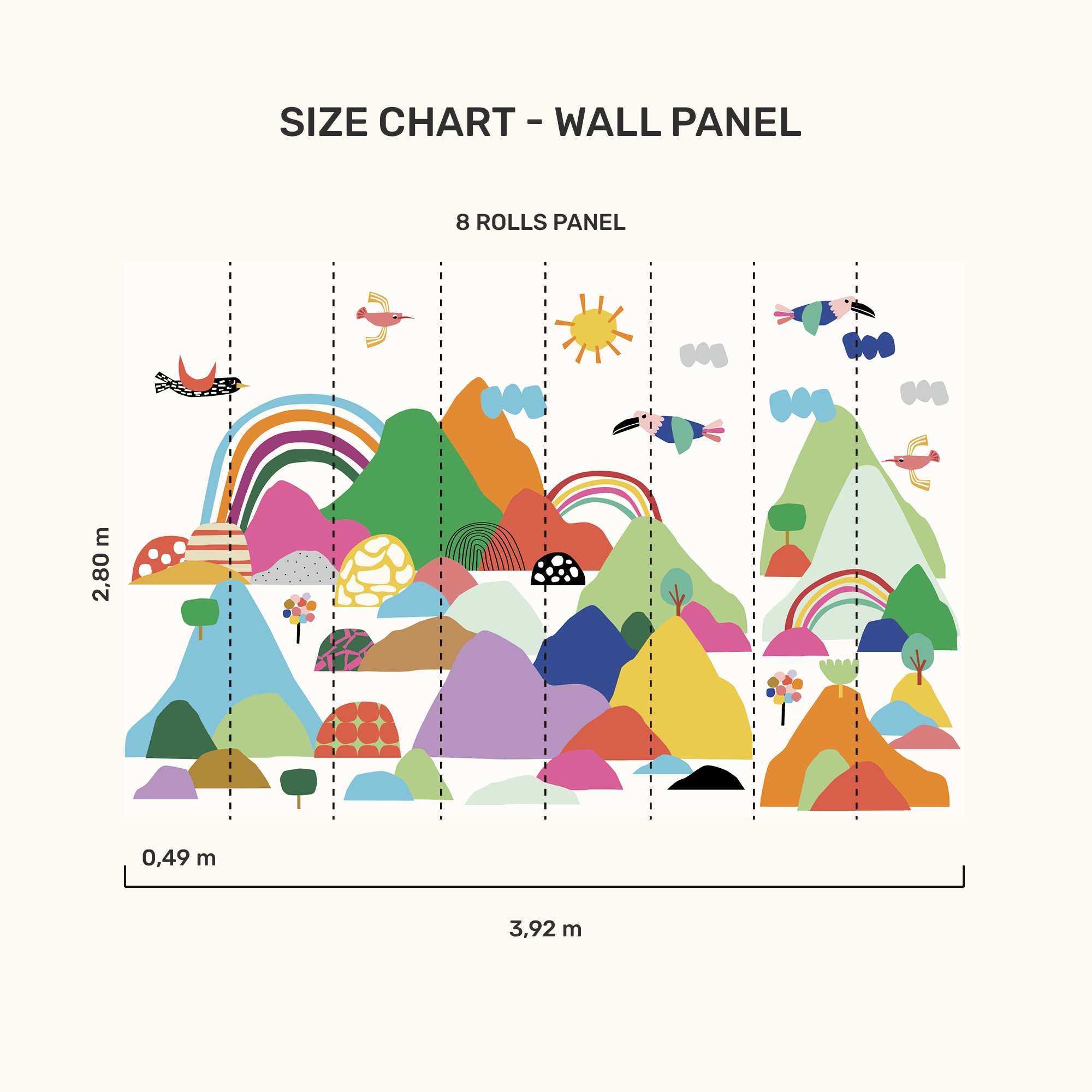 Wall Panel - Mountain Range - MOOUI Barcelona