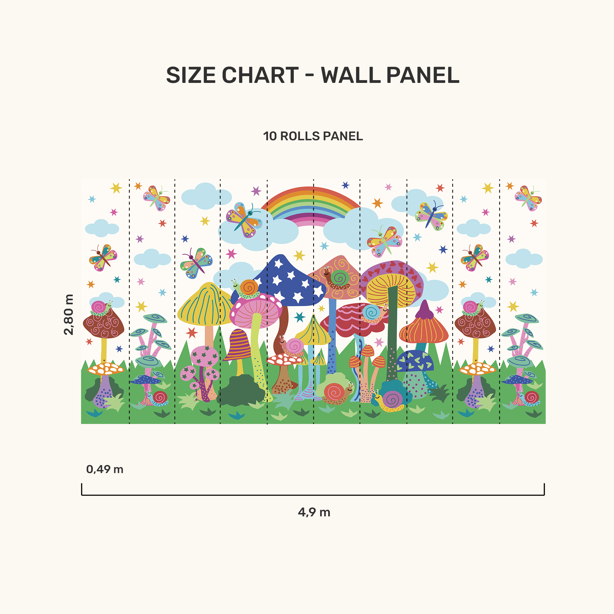 Wall Panel - Mushroom Forest - MOOUI BRASIL SL