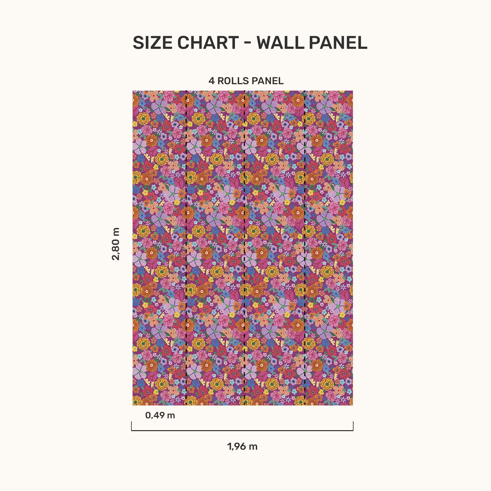 Wall Panel - Purple Bouquet - MOOUI Barcelona