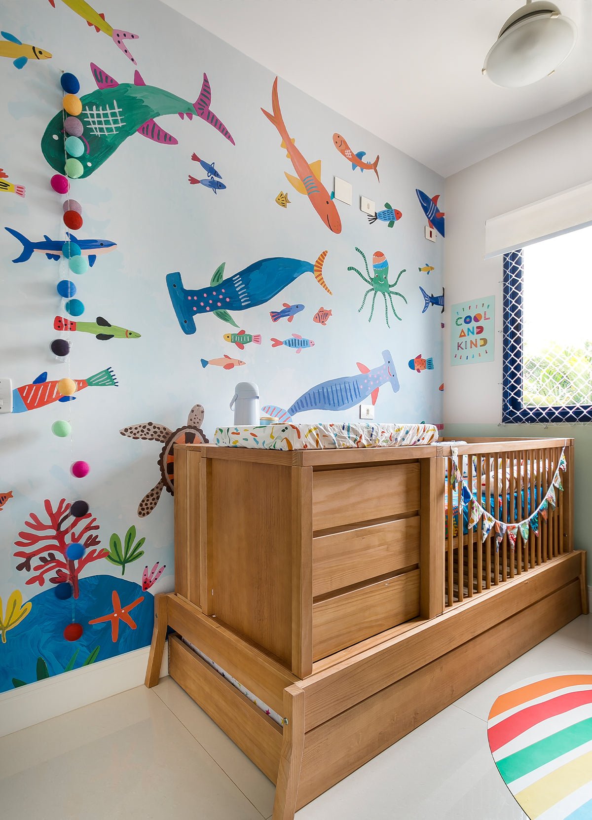 Wall Panel - Sharks Underwater - MOOUI Barcelona