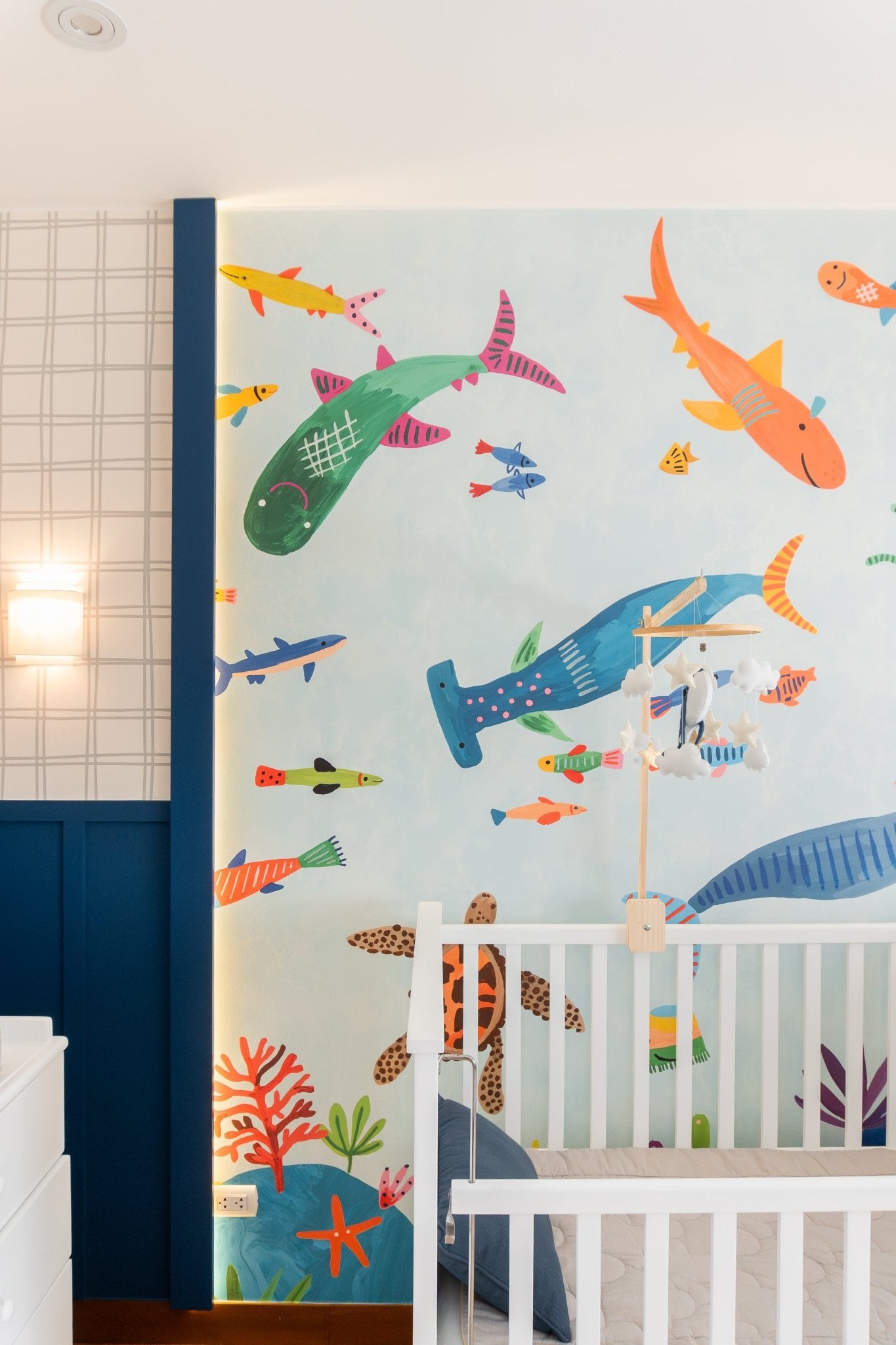 Wall Panel - Sharks Underwater - MOOUI Barcelona