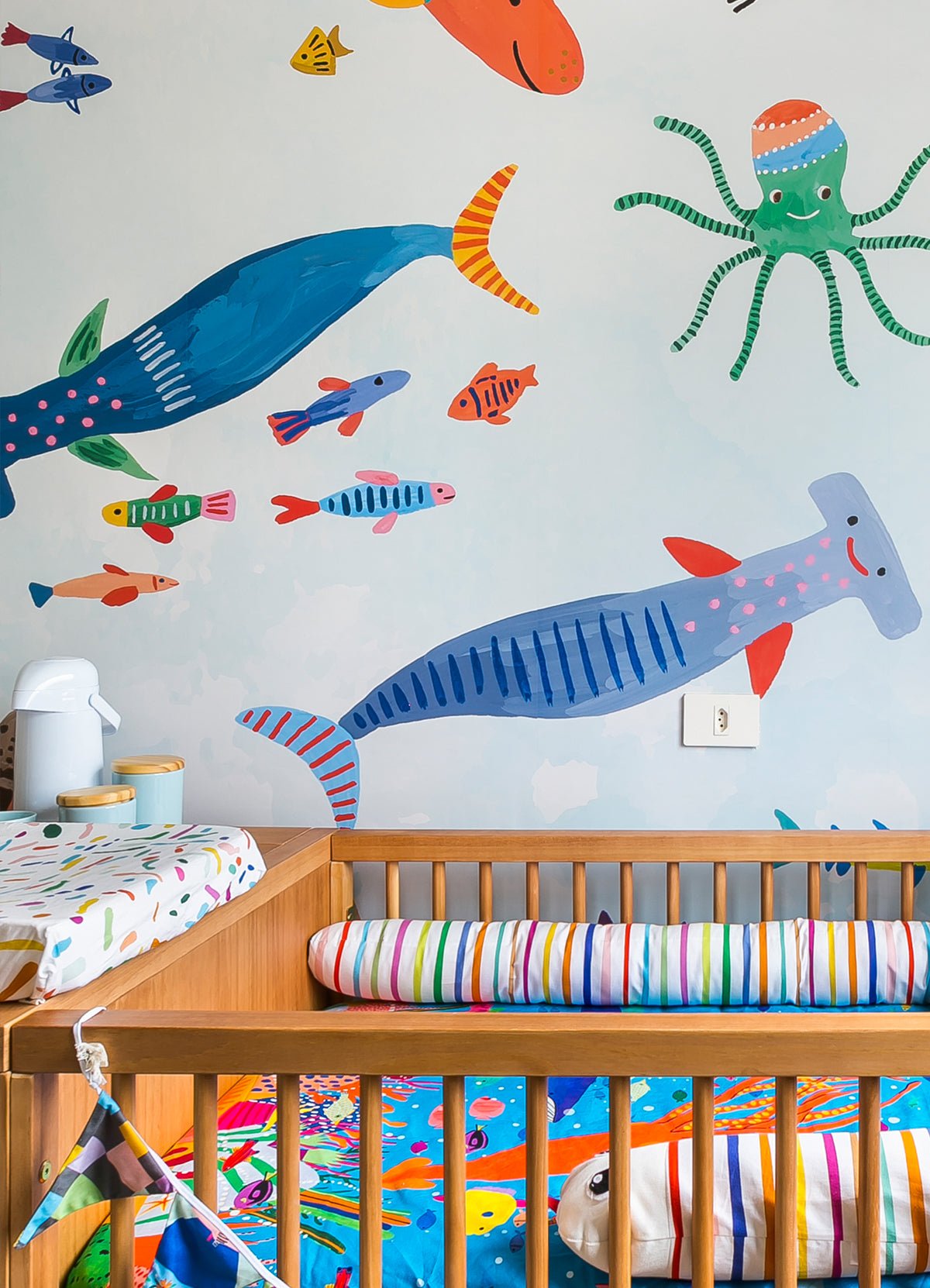 Wall Panel - Sharks Underwater - MOOUI Barcelona