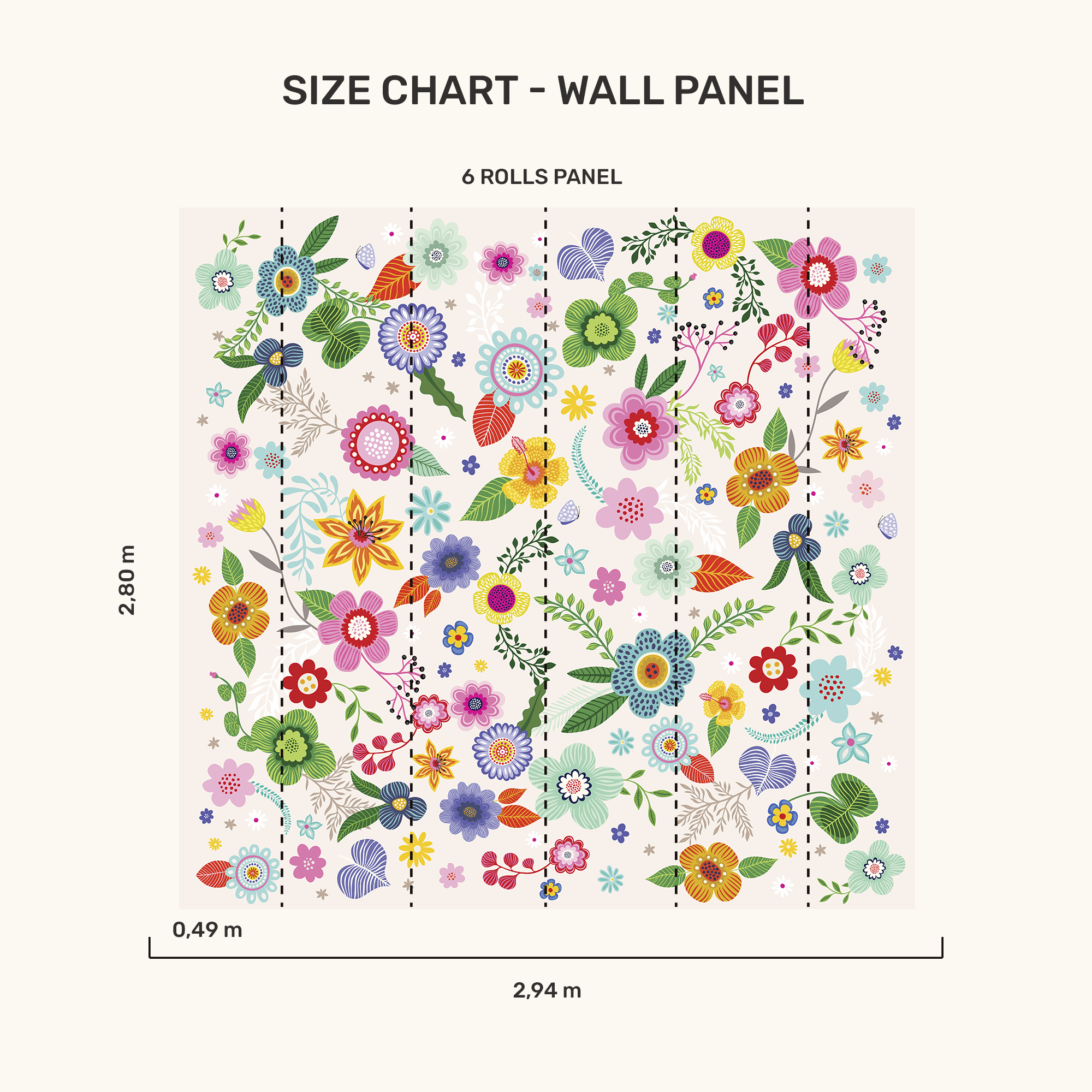 Wall Panel - Spring Flowers - MOOUI BRASIL SL