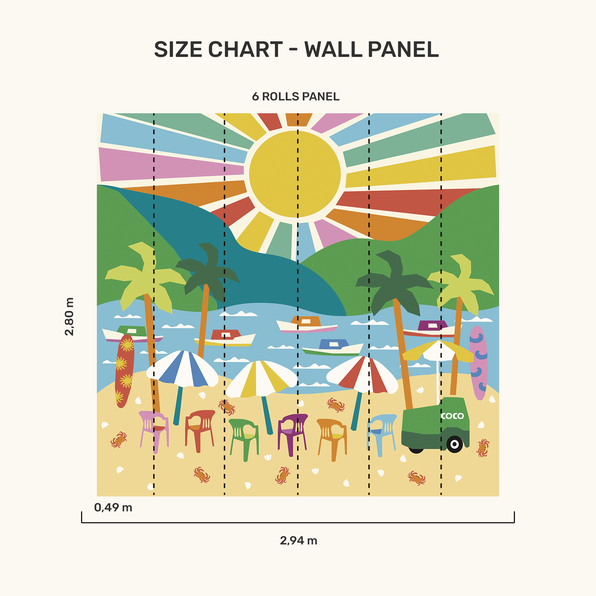 Wall Panel - Summer Vacation - MOOUI BRASIL SL