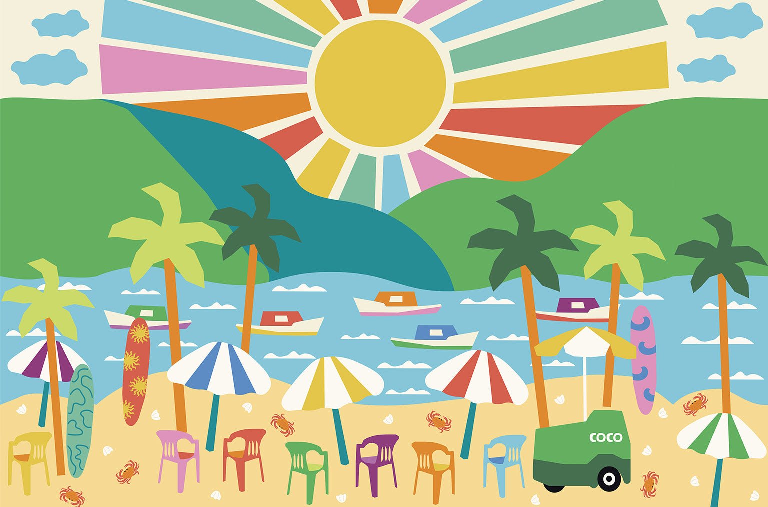 Wall Panel - Summer Vacation - MOOUI BRASIL SL