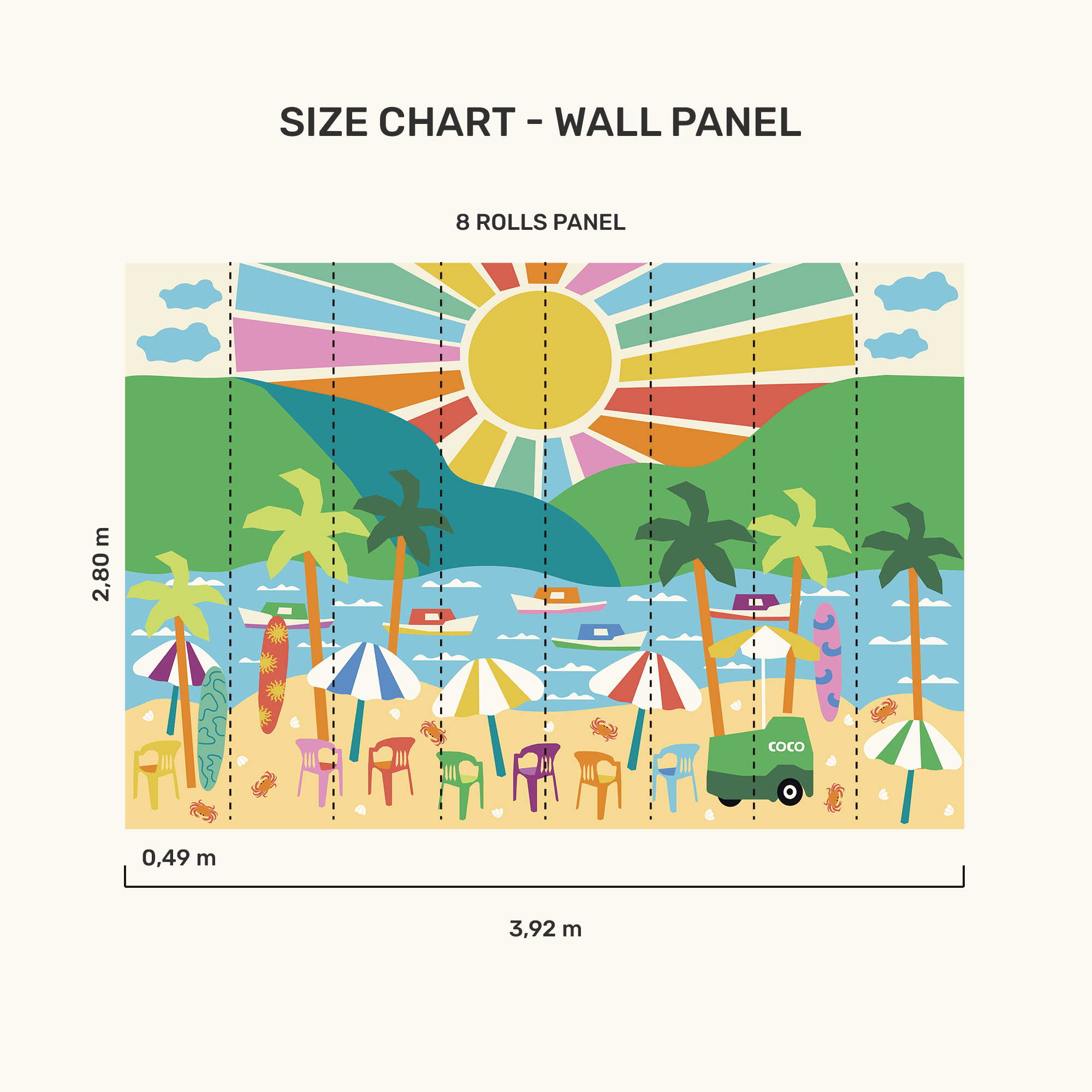 Wall Panel - Summer Vacation - MOOUI Barcelona