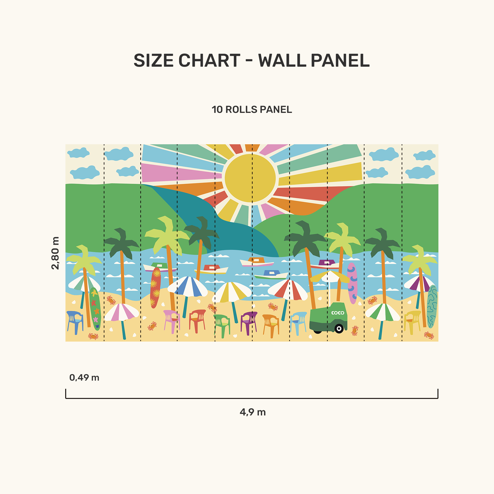 Wall Panel - Summer Vacation - MOOUI Barcelona