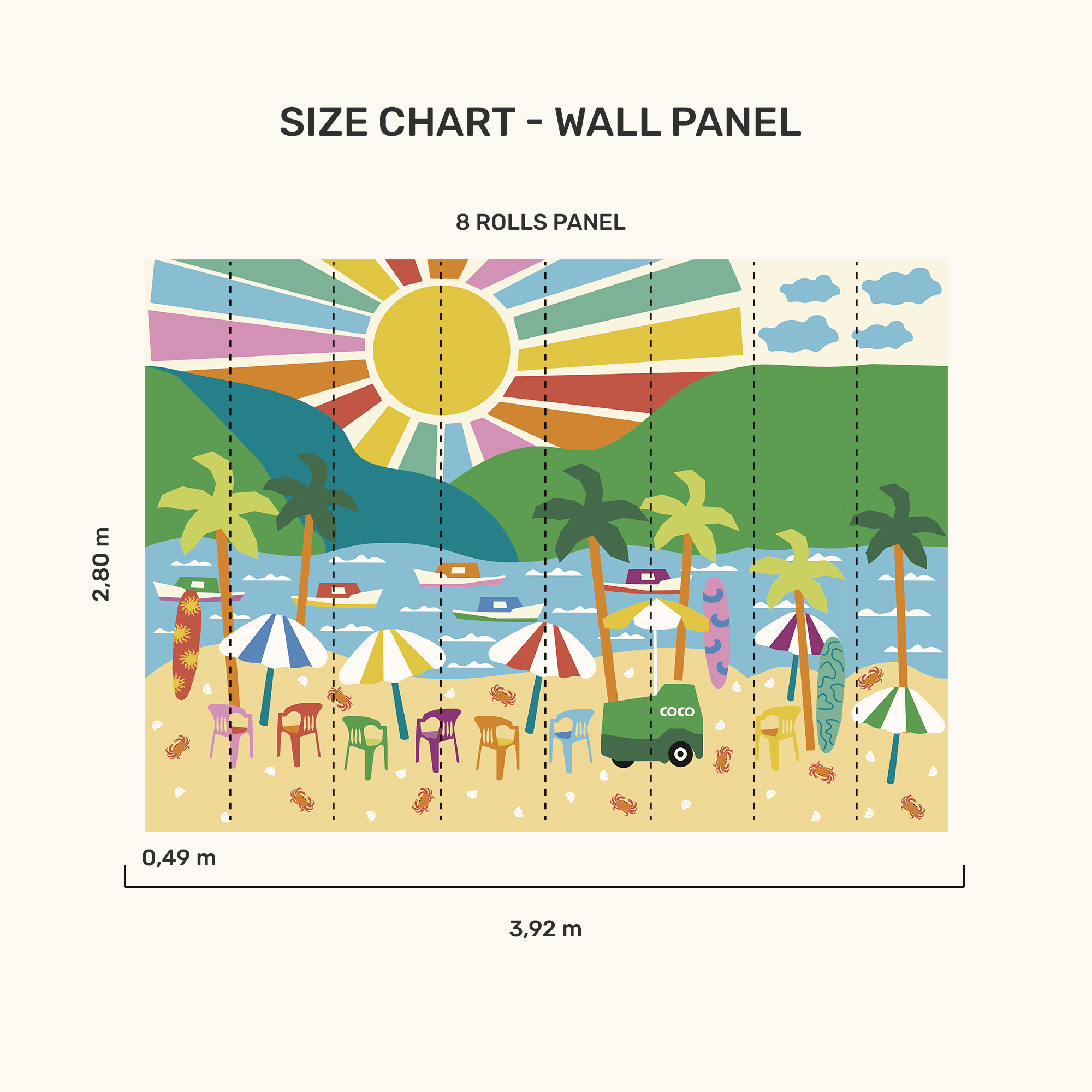 Wall Panel - Summer Vacation - MOOUI BRASIL SL