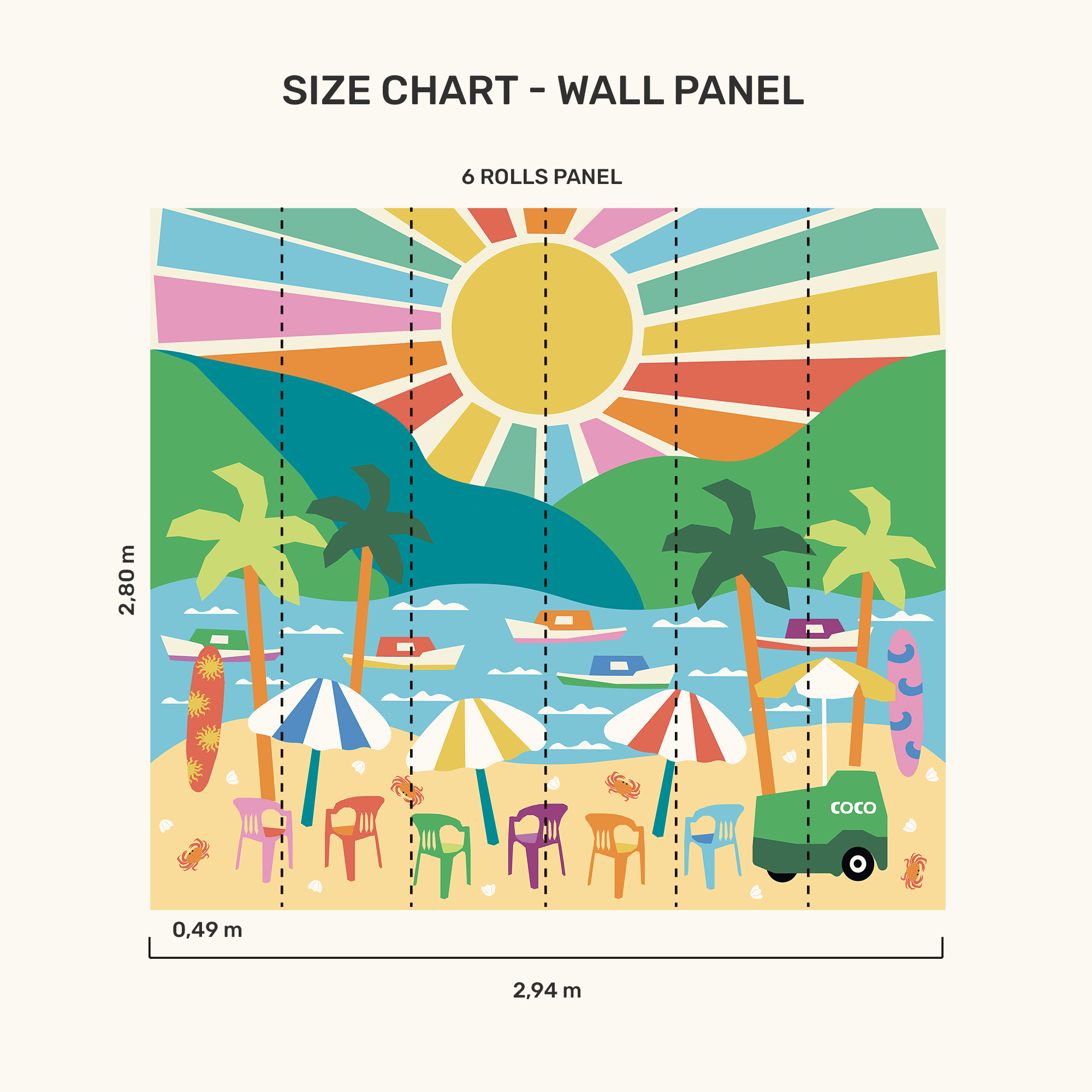 Wall Panel - Summer Vacation - MOOUI Barcelona