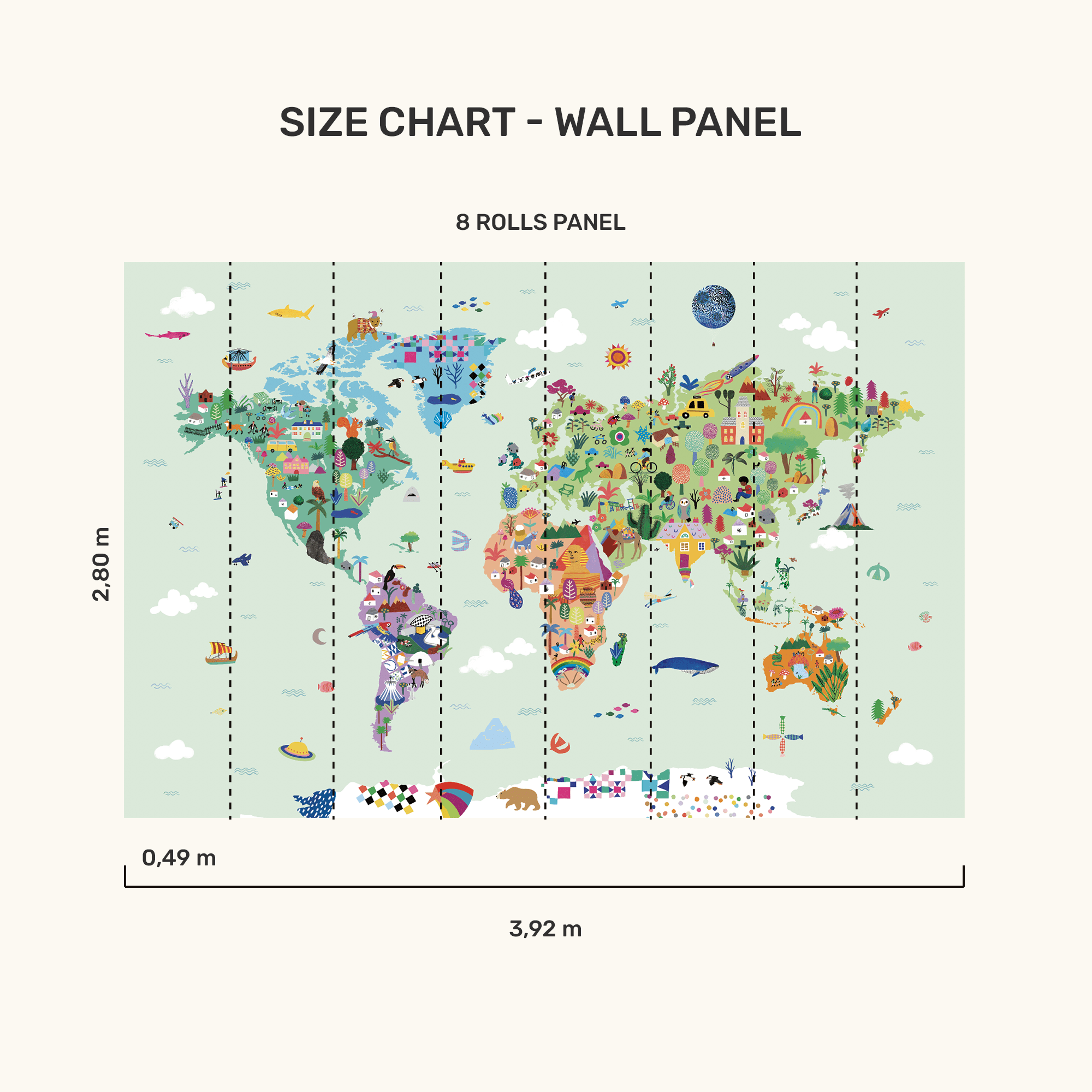 Wall Panel - World Map - MOOUI Barcelona