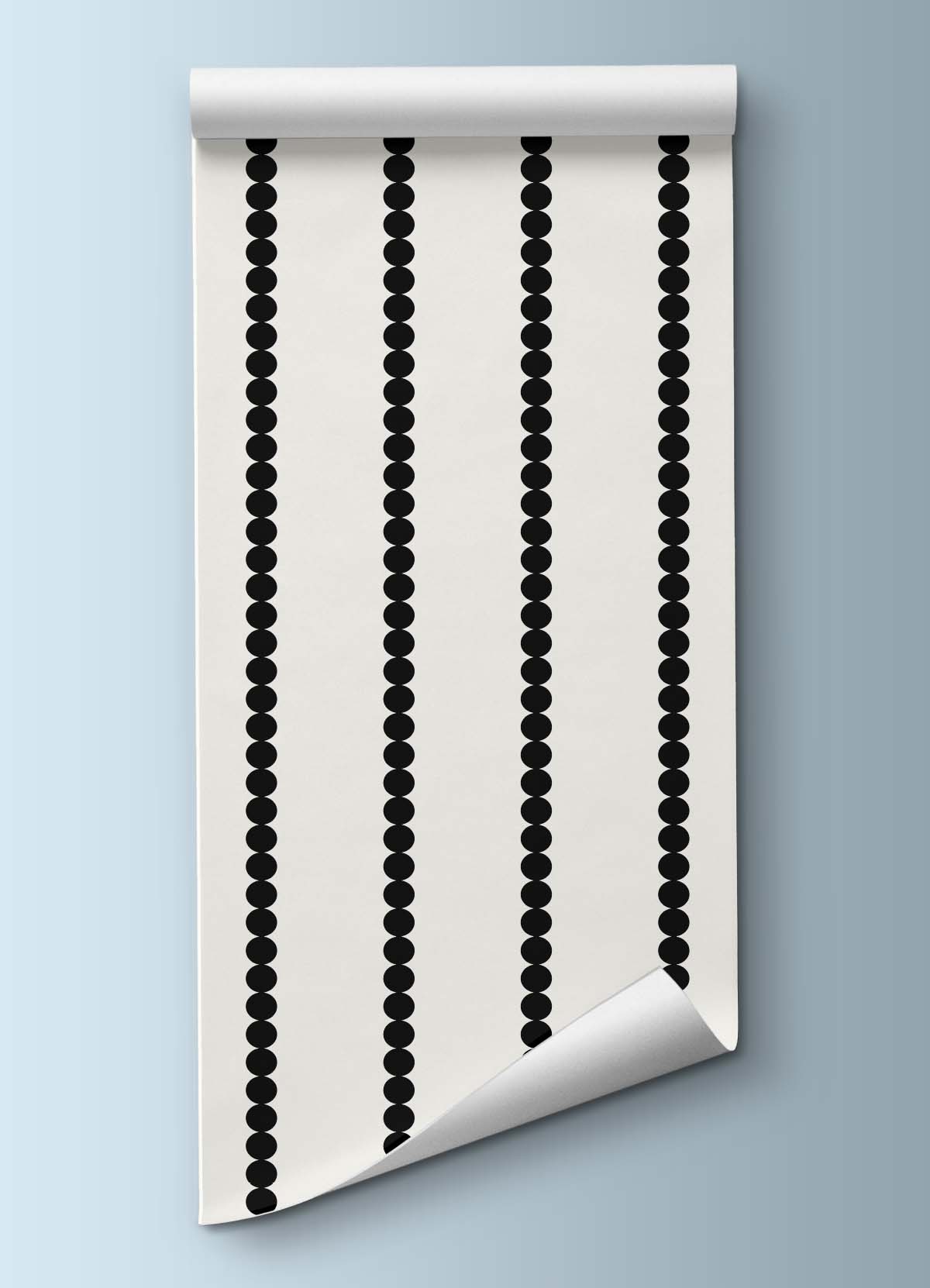 Wallpaper - Black Ornamental Stripes - MOOUI BRASIL SL
