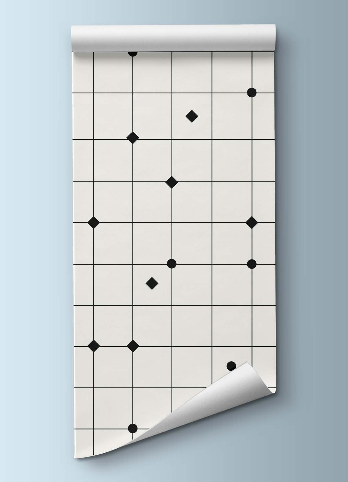 Wallpaper - B&W Dots Grid - MOOUI BRASIL SL