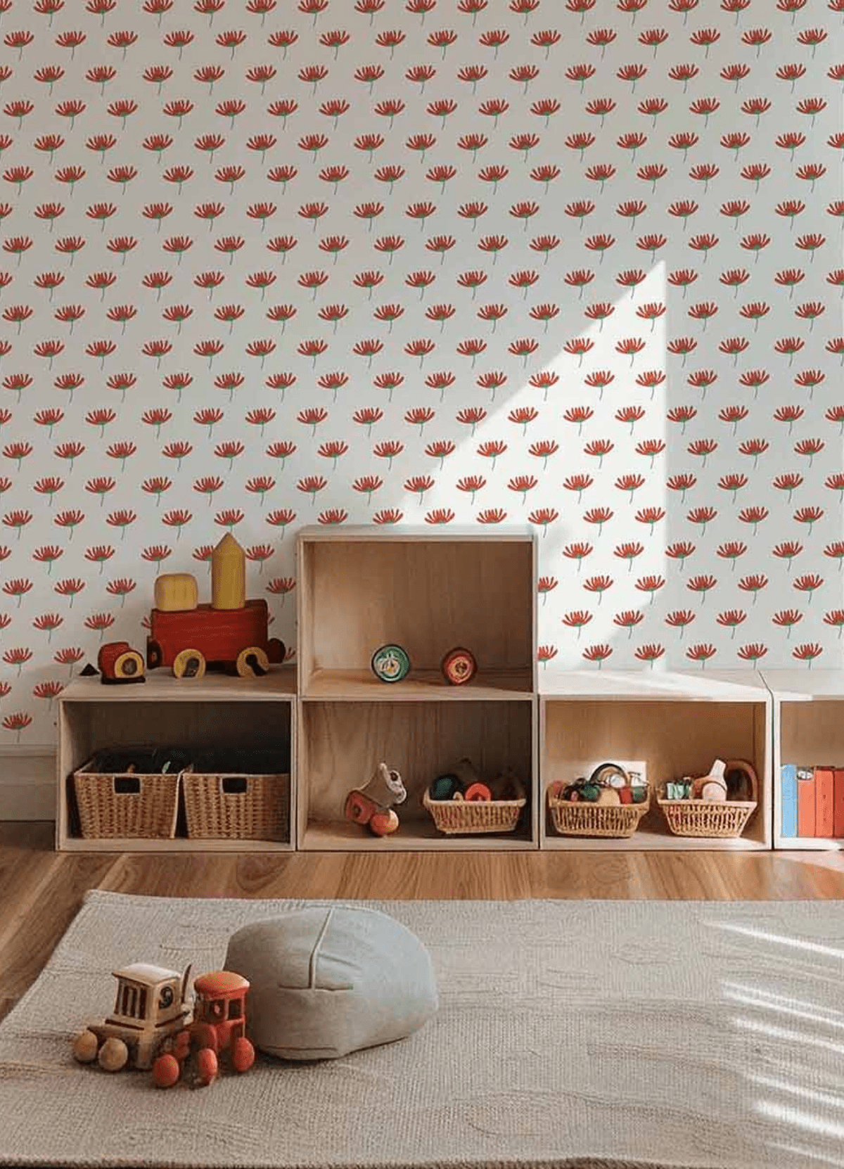 Wallpaper - Carmine Flowers - MOOUI BRASIL SL