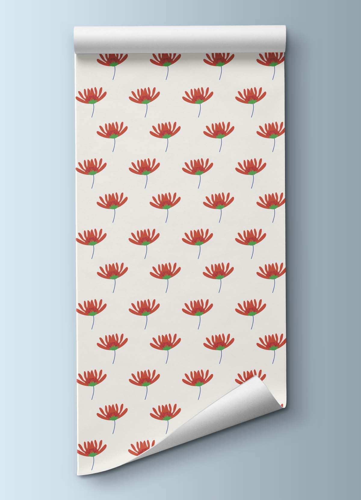 Wallpaper - Carmine Flowers - MOOUI BRASIL SL