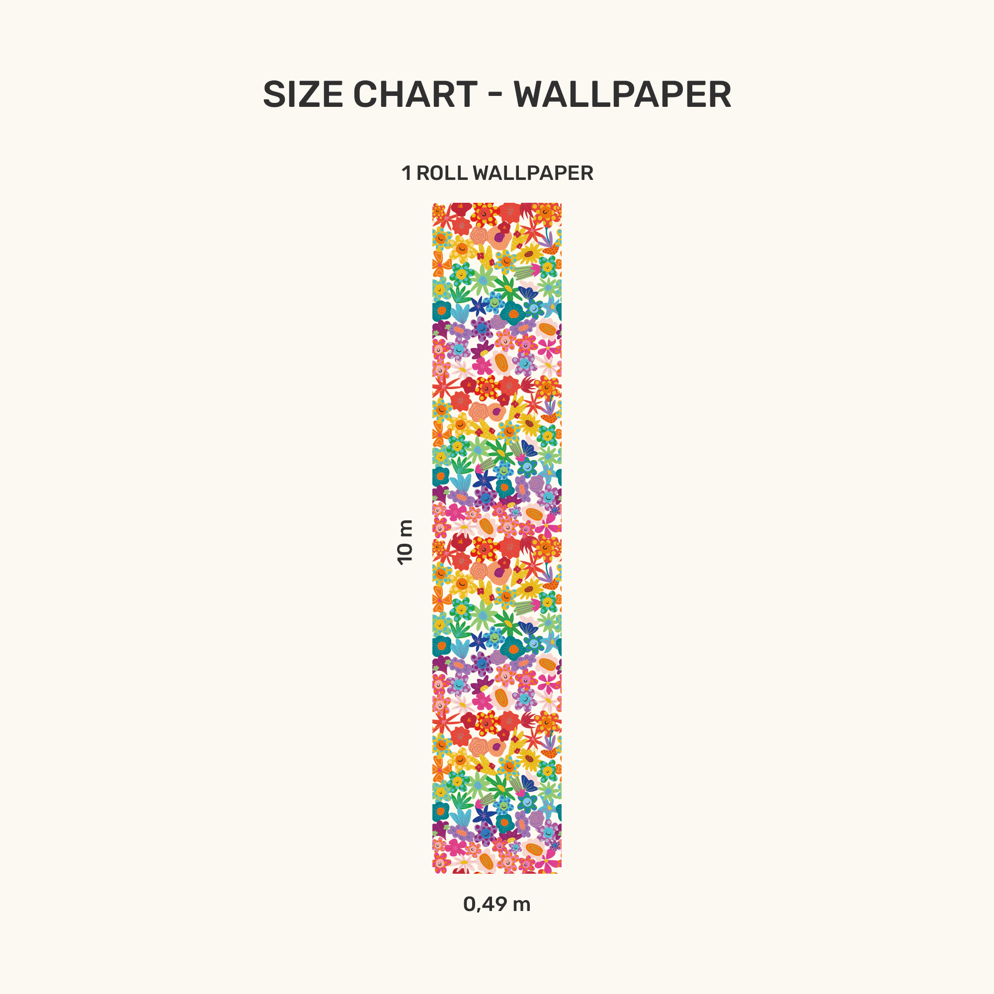 Wallpaper - Floral Rainbow - MOOUI Barcelona