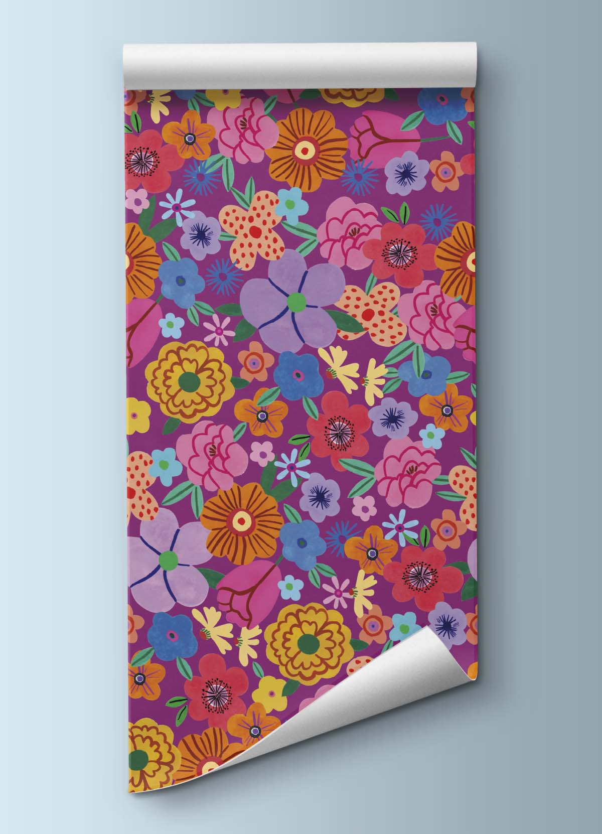 Wallpaper - Purple Bouquet - MOOUI Barcelona