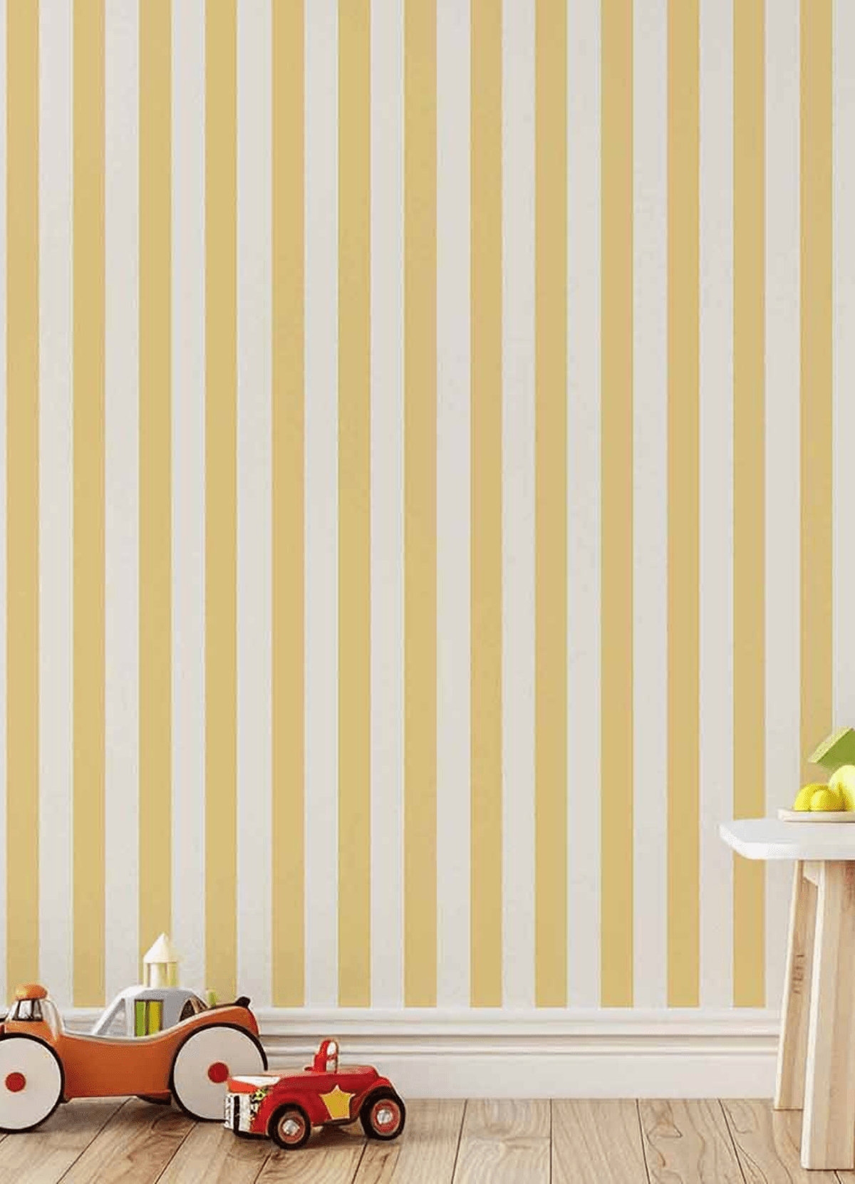 Wallpaper - Wide Buttercup Stripes - MOOUI BRASIL SL