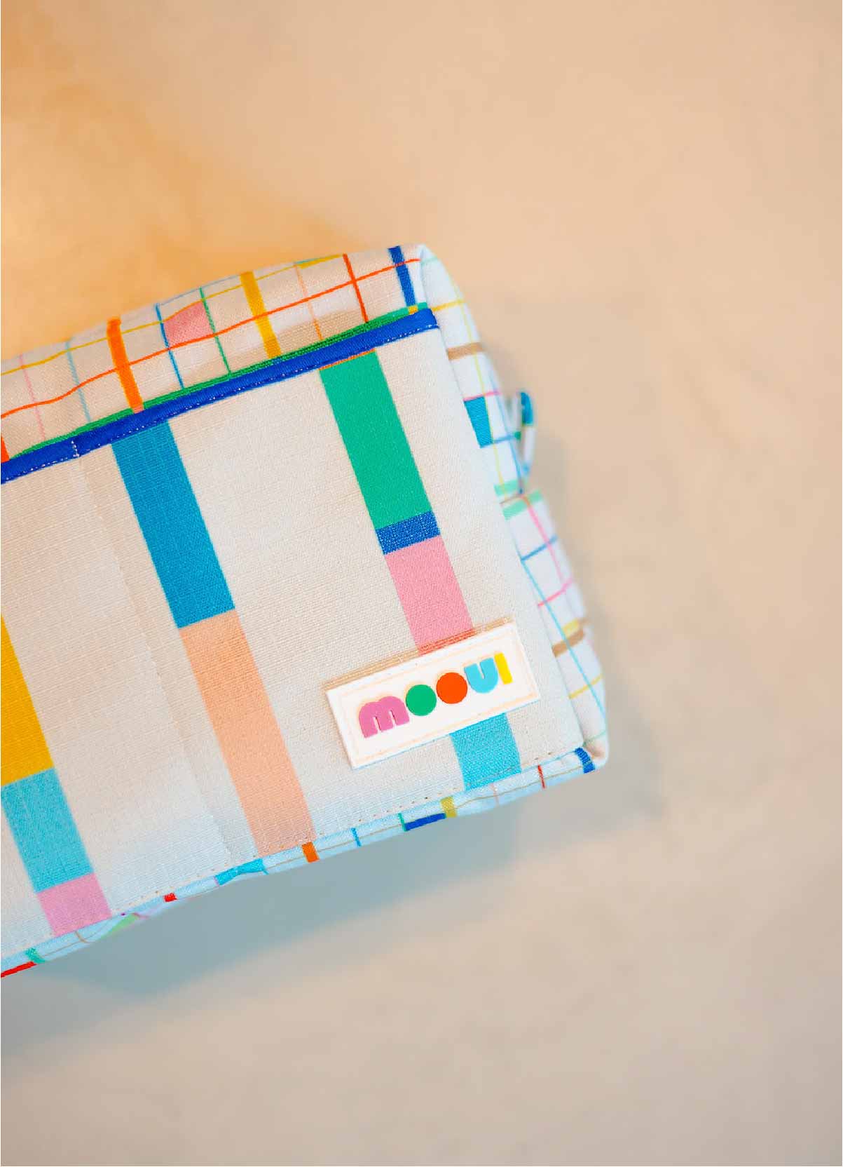 Water - Resistant Medium Toiletry Bag - Tiny Tiles - MOOUI Barcelona