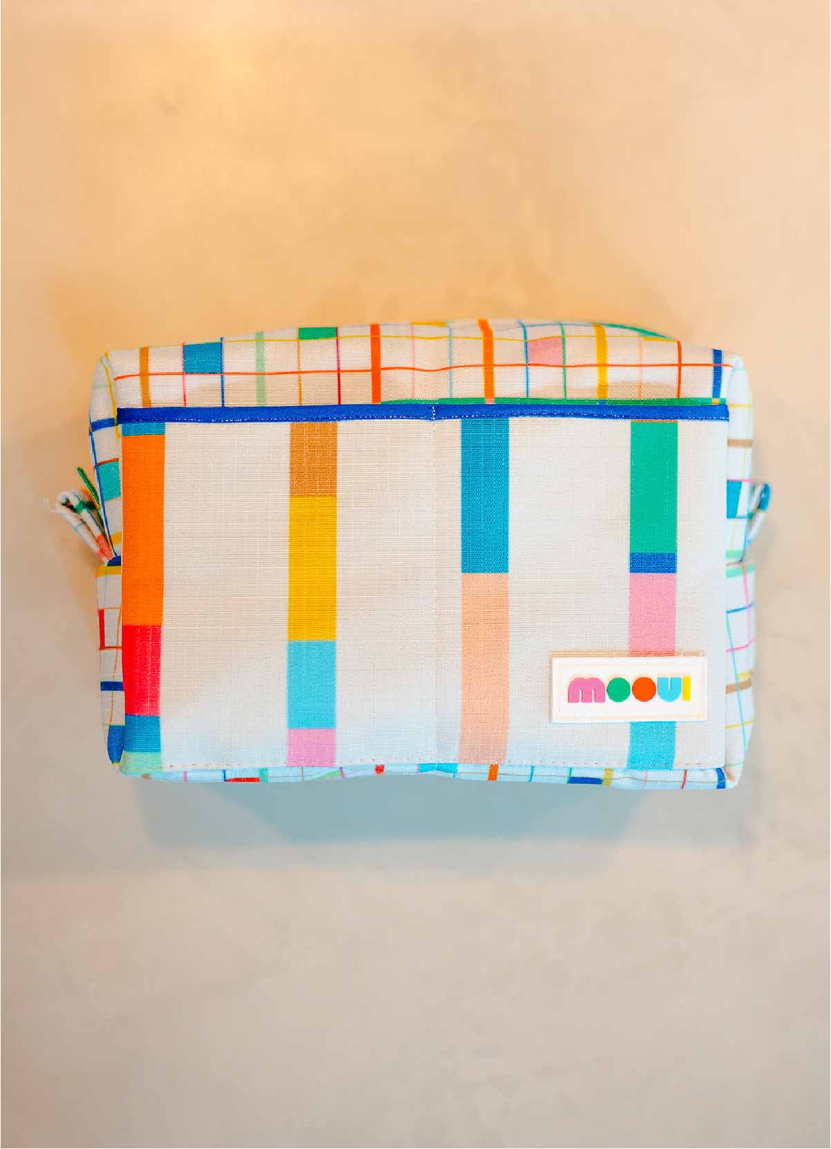 Water - Resistant Medium Toiletry Bag - Tiny Tiles - MOOUI Barcelona