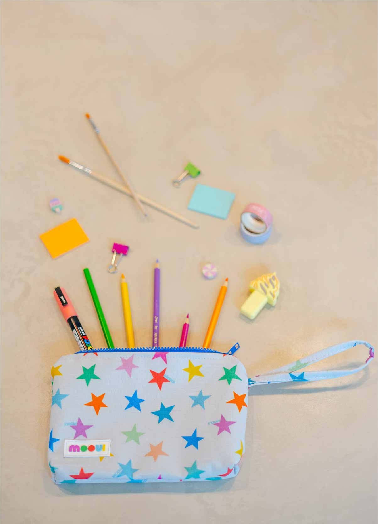 Water - Resistant Small Toiletry Bag - Starlit Adventures - MOOUI Barcelona